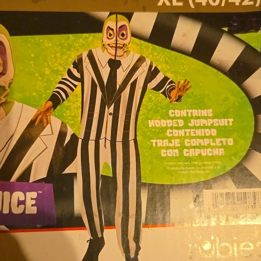 Beetlejuice Costume Adult Size XL